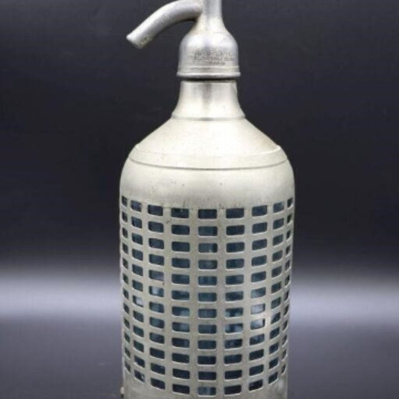 Industrial Mesh Wrapped SYPHON Spritz Bottle Carbon Water Bottle Soda Bottle - Picture 5 of 7